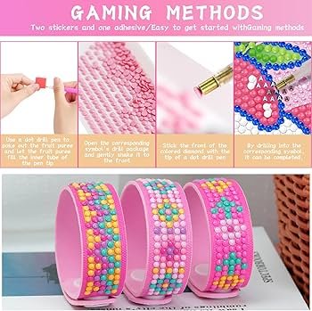 BESTonZON 3 Ensembles Diamant Peint Bracelet Bracelet Diamant ...