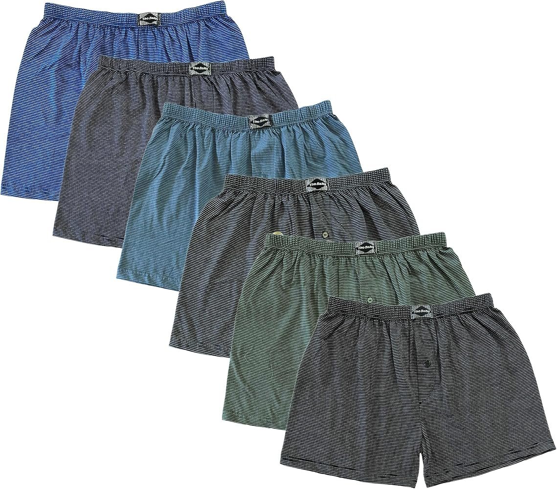 BestSale247 Lot de 6 caleçons boxeur classiques pour hommes ...