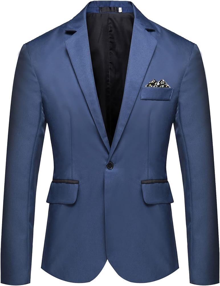 Blazer de printemps pour homme Slim Business Suits Blazers Veste ...