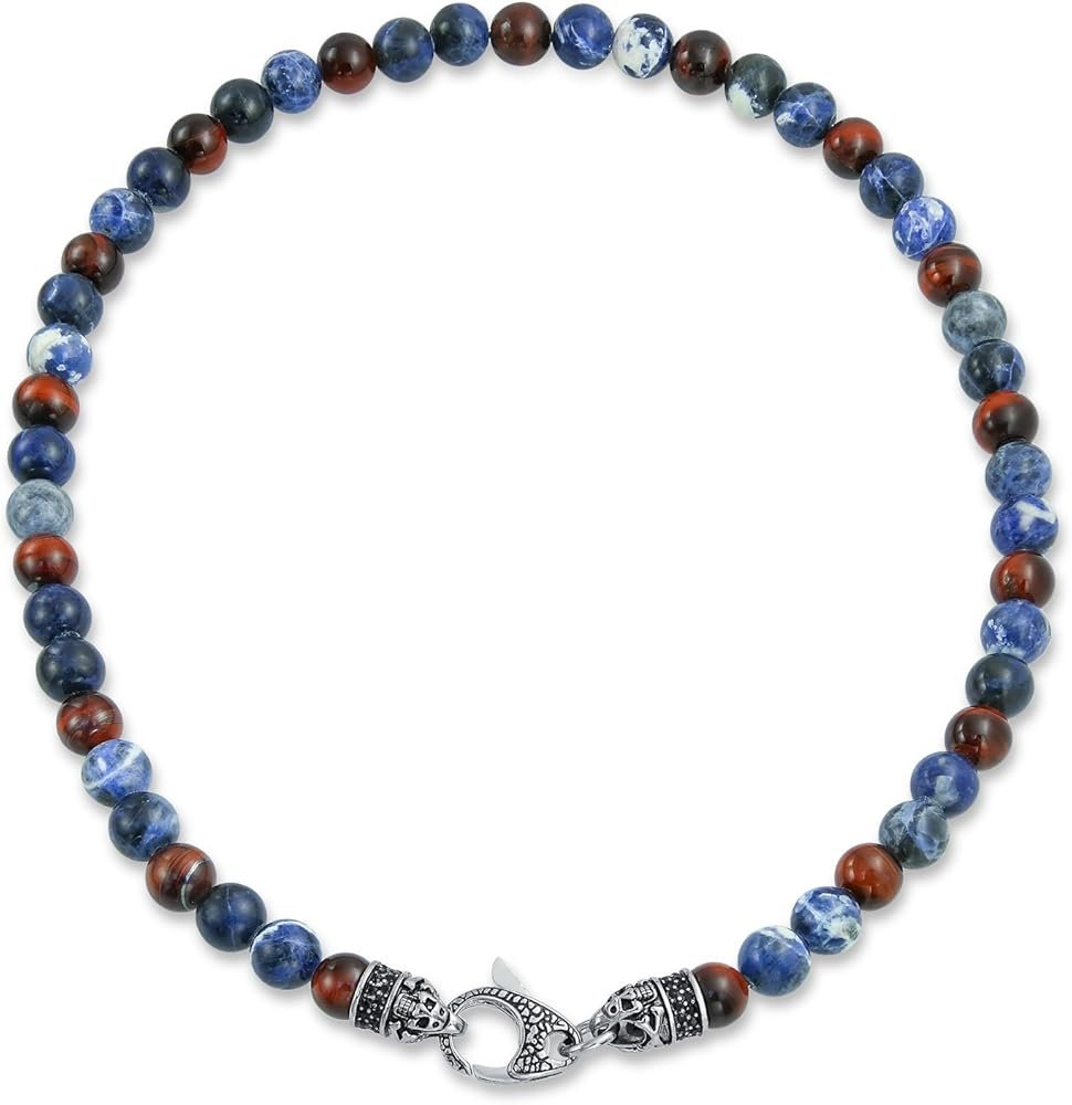 Bling Jewelry Collier De Pierres Précieuses De Bali, Sodalite Bleue ...