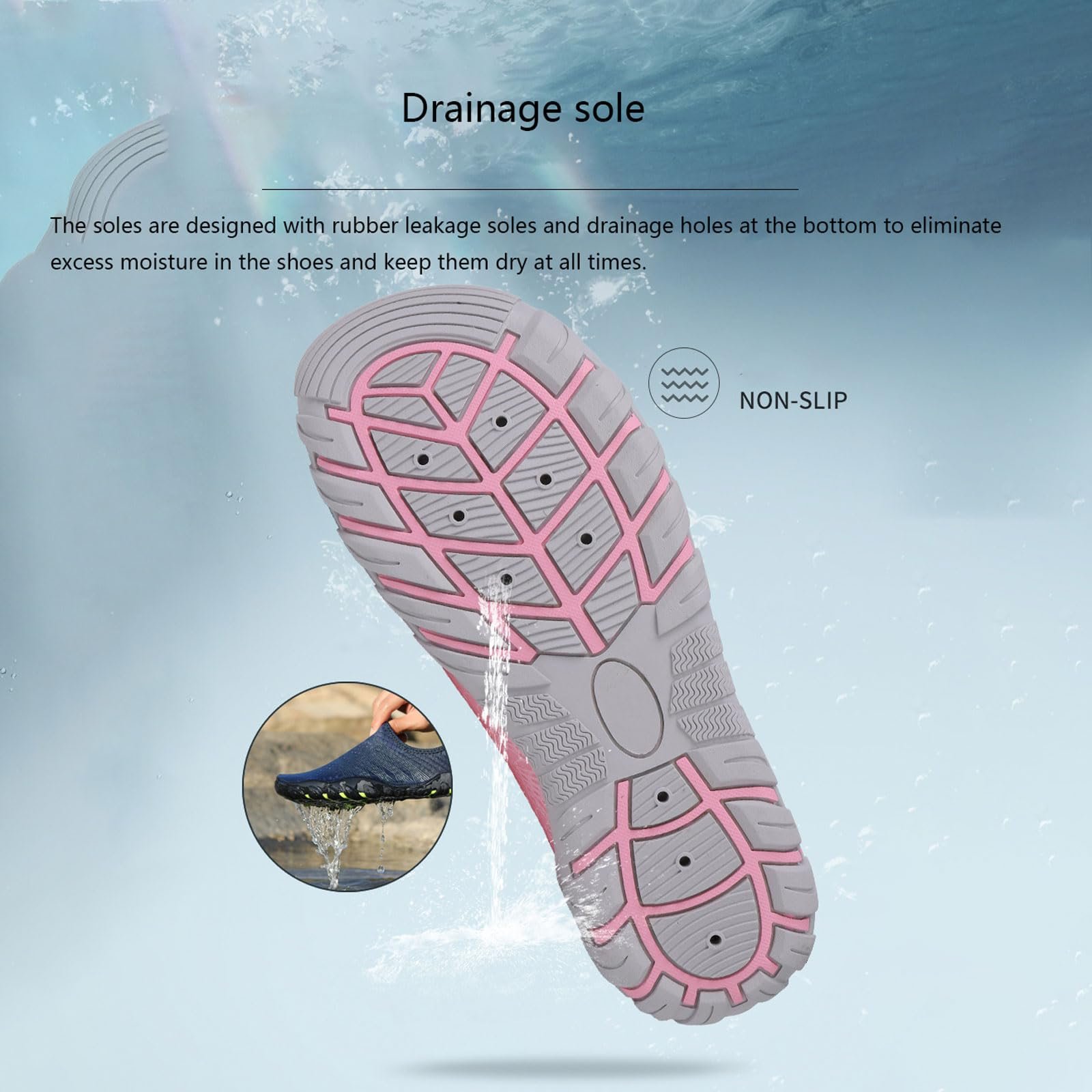 Blissbuilt Unisex Non-Slip Water Sports Water Shoes Beach Shoes ...