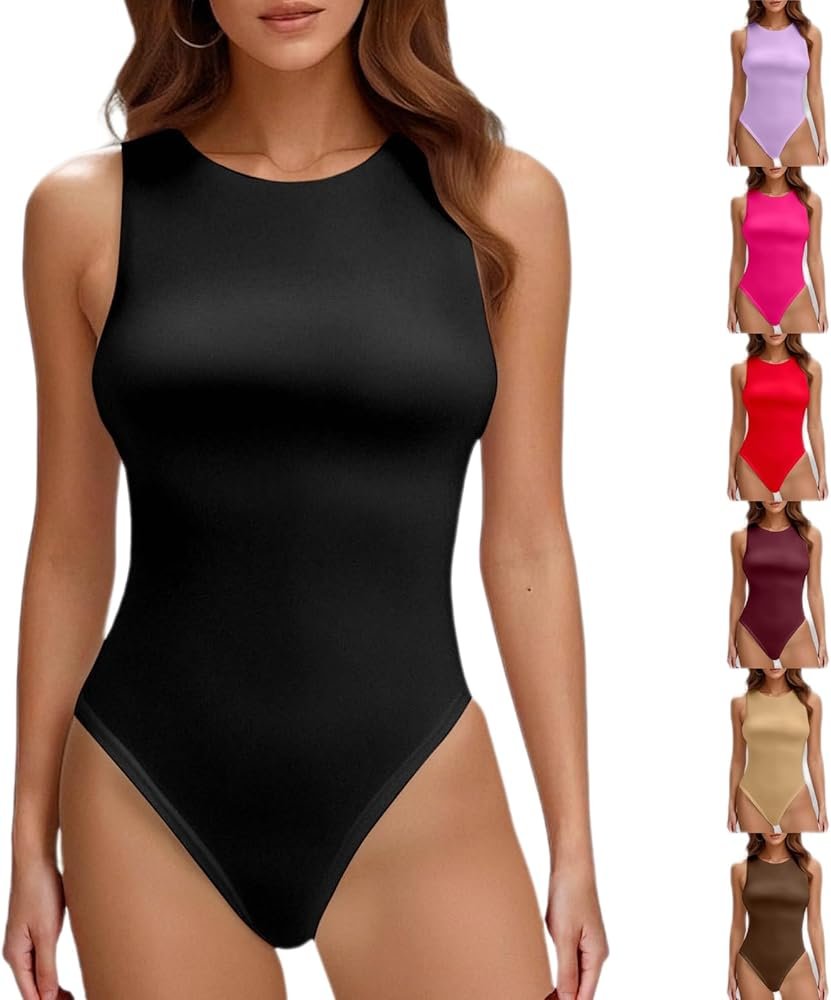 Body Femme Sexy Manches Longues Licou Gothique Y2K