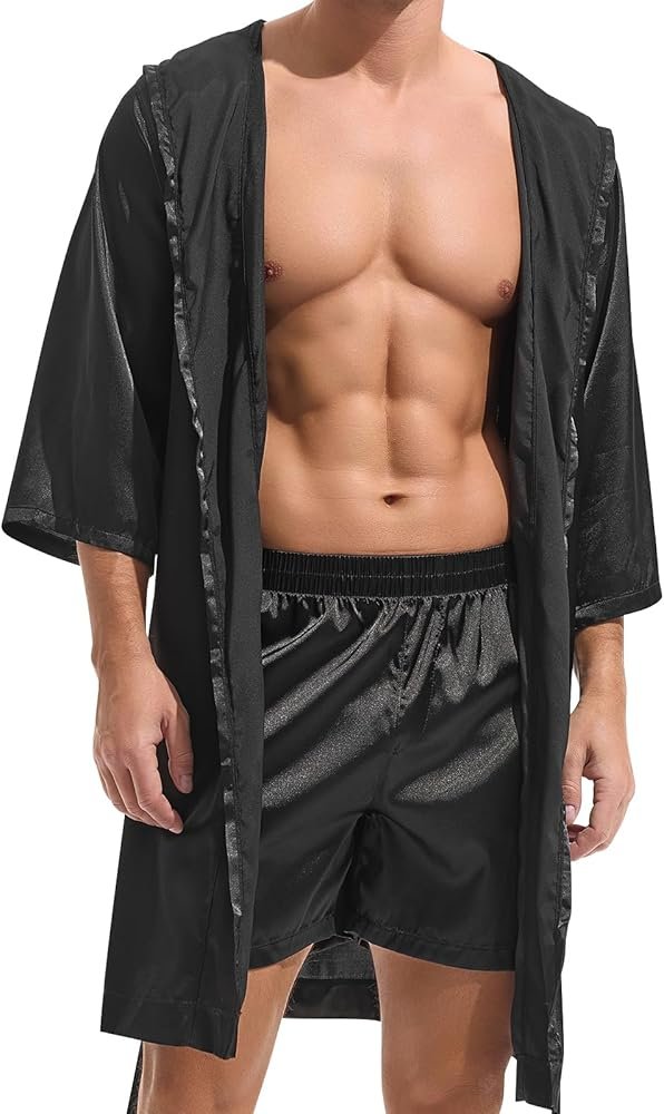 Bottoms Pajamas Men Set Pajamas Sexy Men Bathrobe Clothes ...
