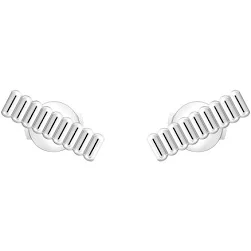Boucheron Boucles Doreilles En Argent Ceramique