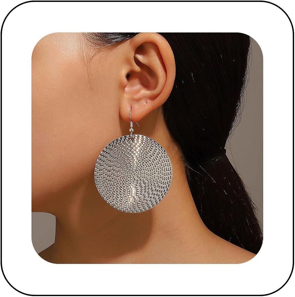 Boucles d'Oreille Femme Argent, Boucle d'Oreille Pendante, Longues, Classique Brillant, Post en Arge
