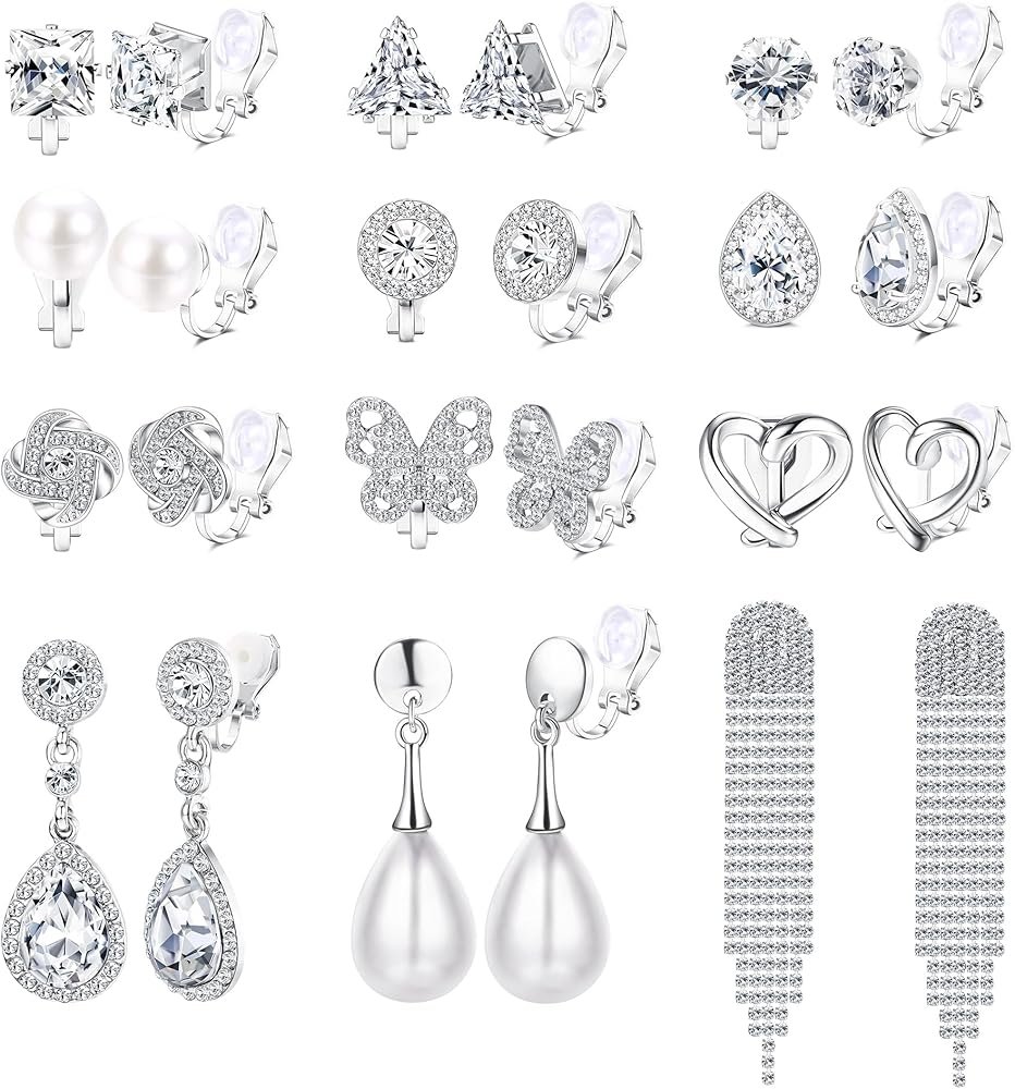 Boucles D'oreilles Argent À Clips