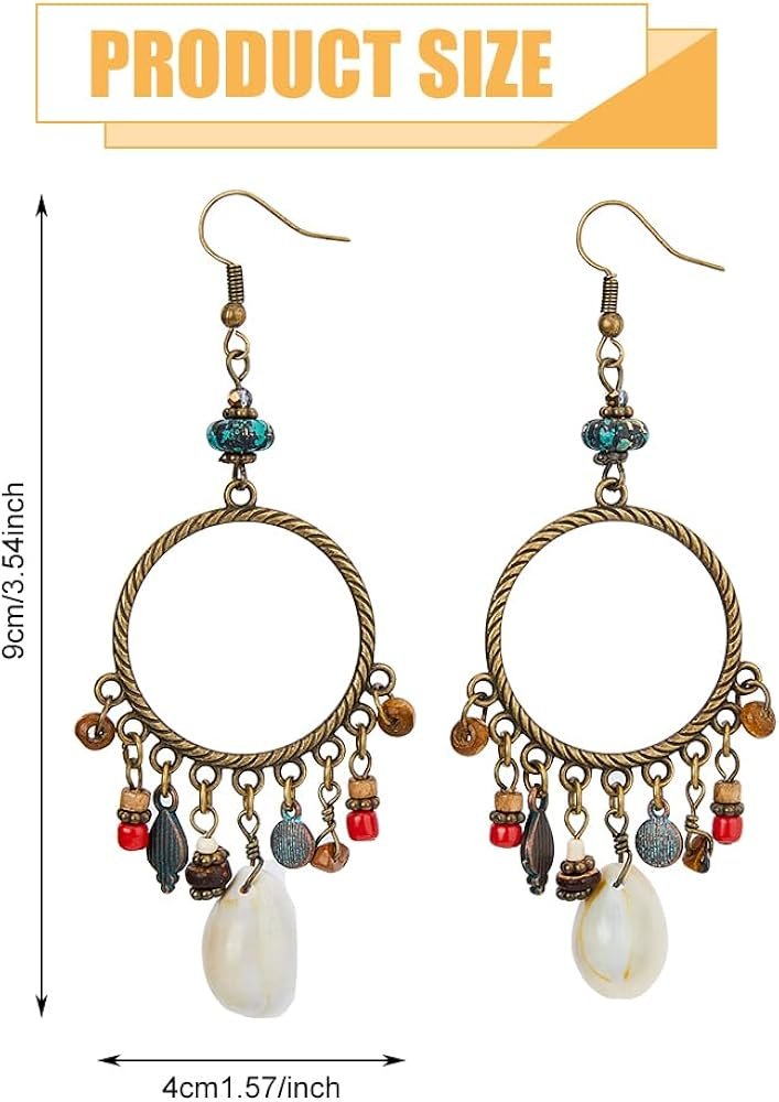 Boucles D'oreilles Créoles Avec Pampilles Femme