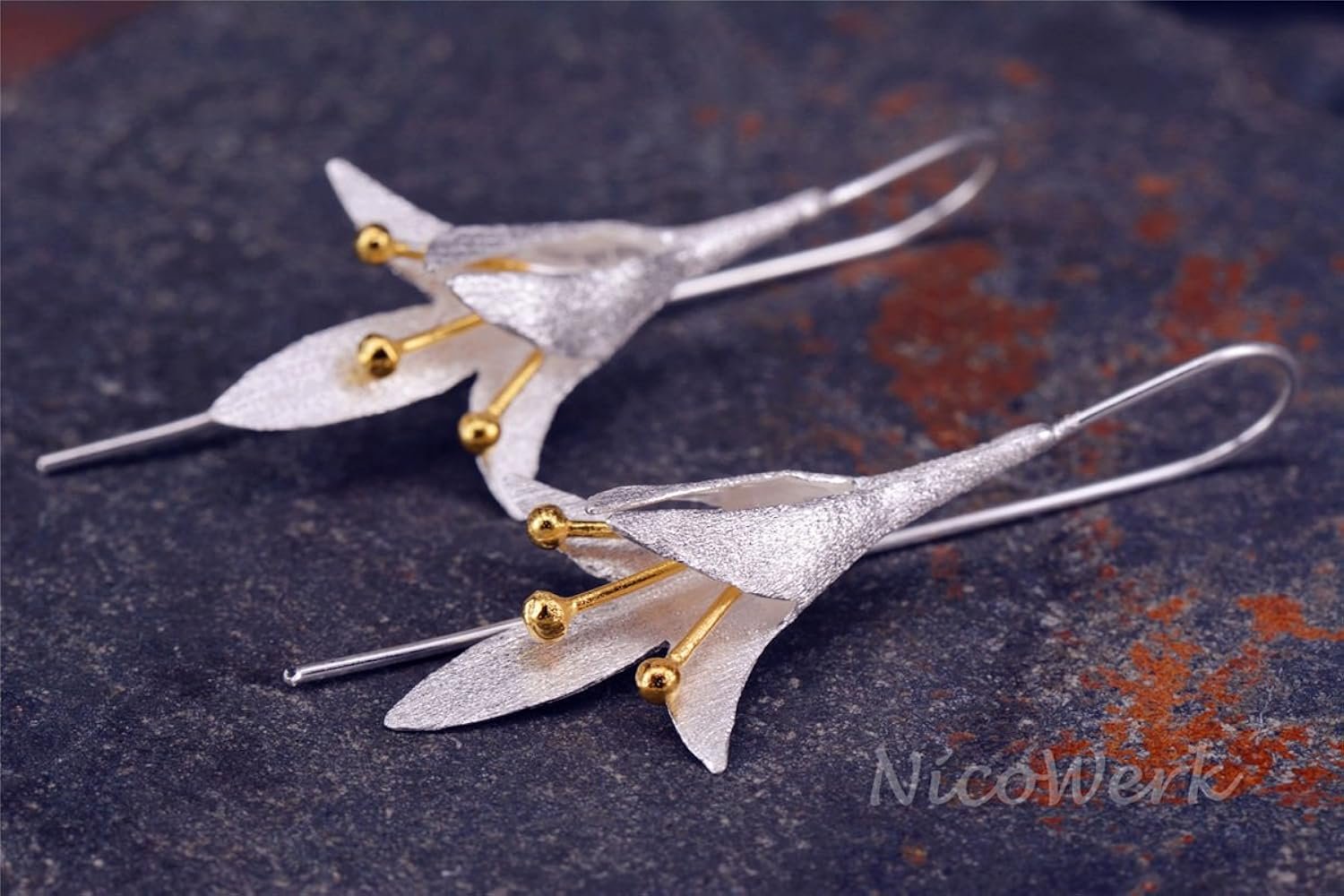 Boucles d'oreilles en argent pour femmes NicoWerk en ...