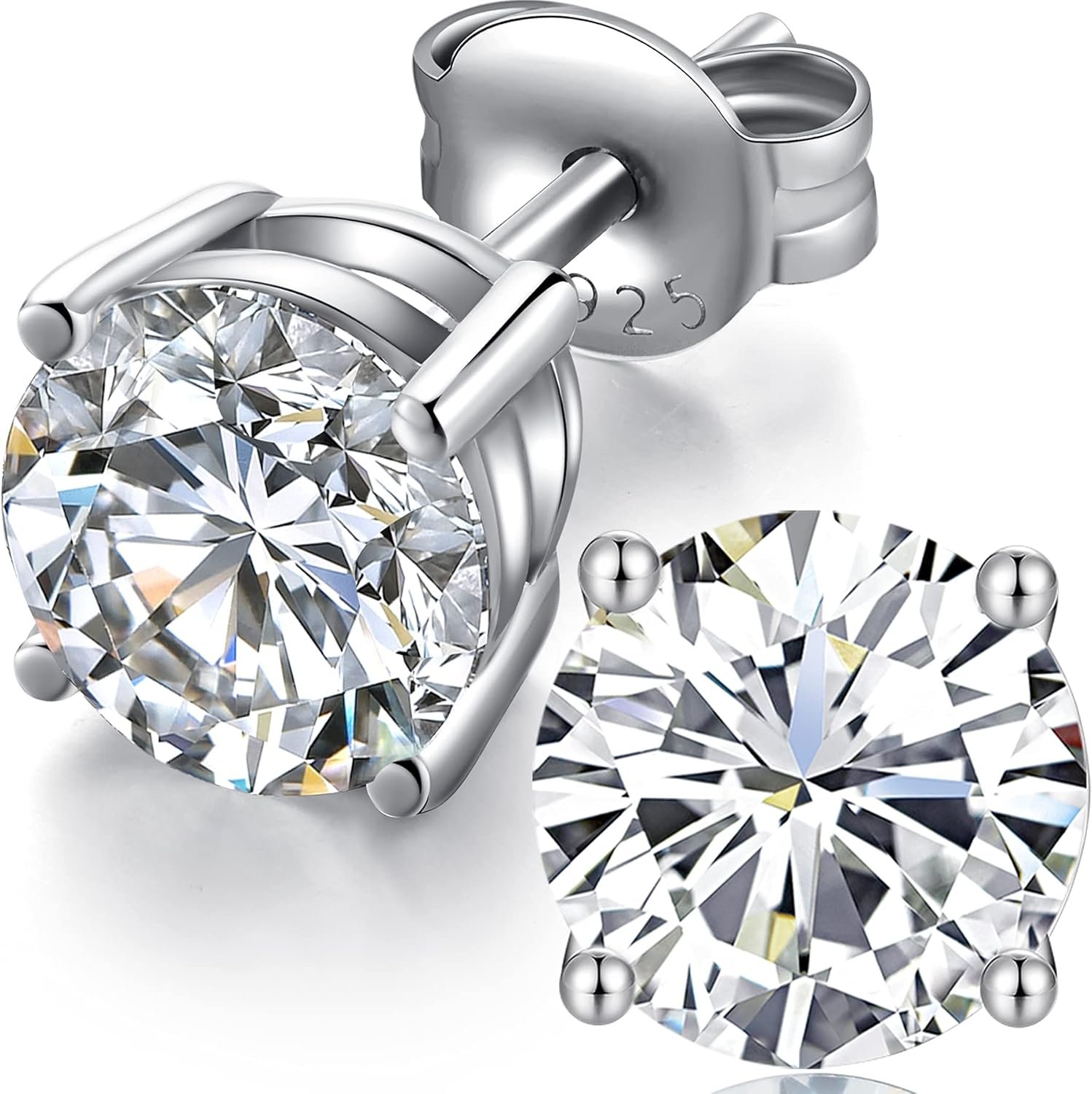 Boucles Doreilles En Argent Or - Cartier