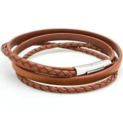 Bracelet Cuir Gravé : Bijoux