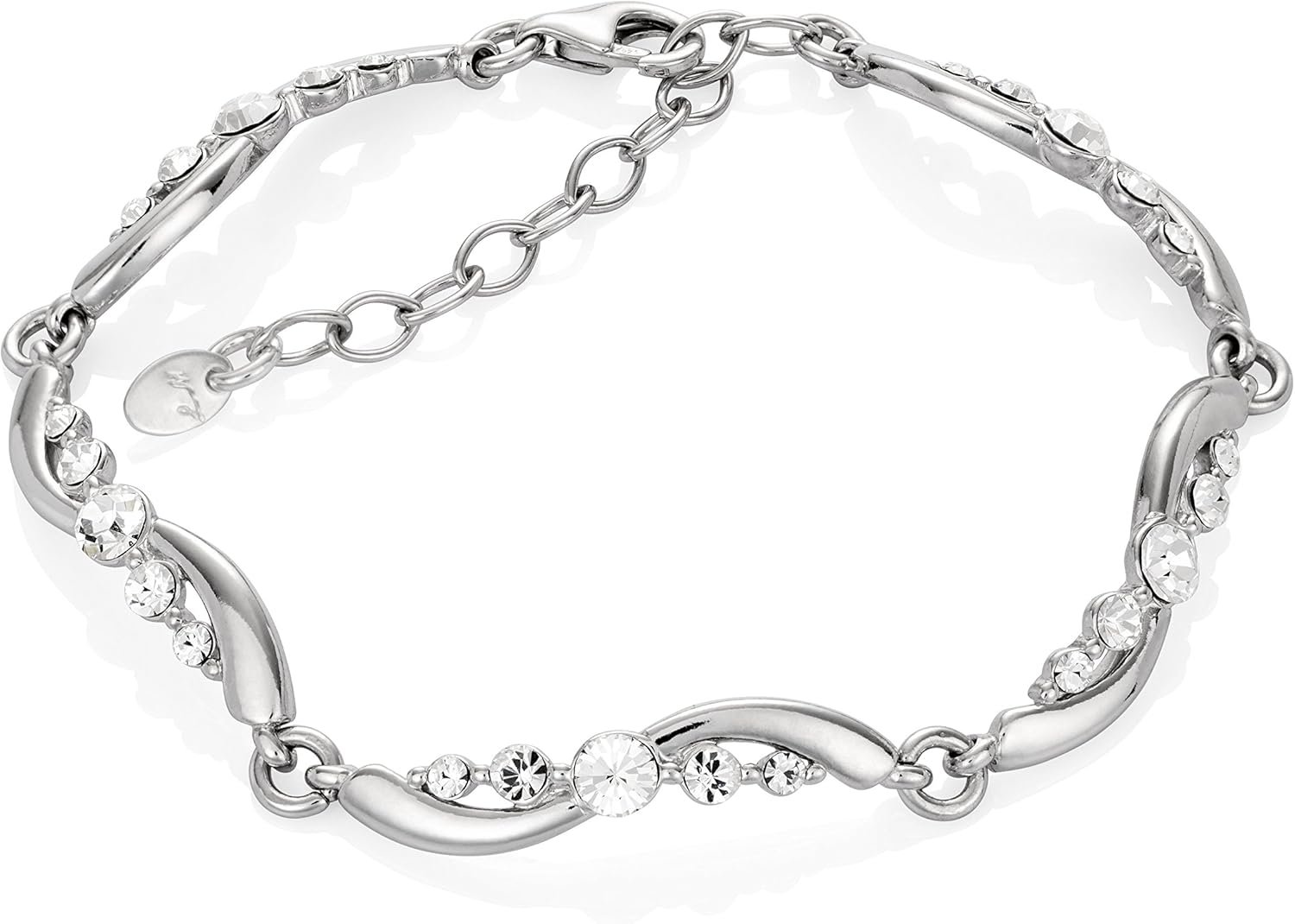 Bracelets En Cuir Argent 925 Moderne Swarovski