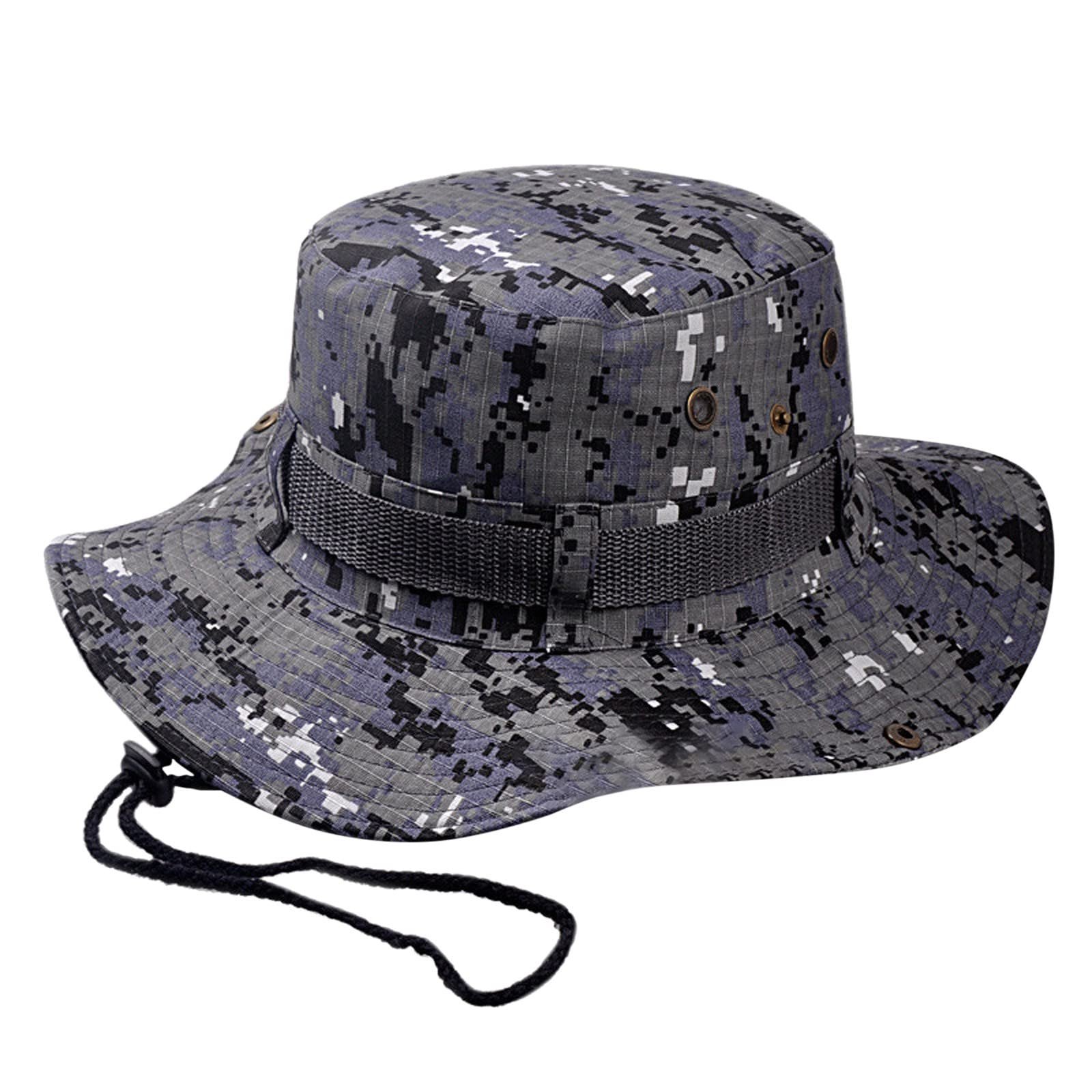 caps for men hats round brim hat camouflage tartan fabric ...