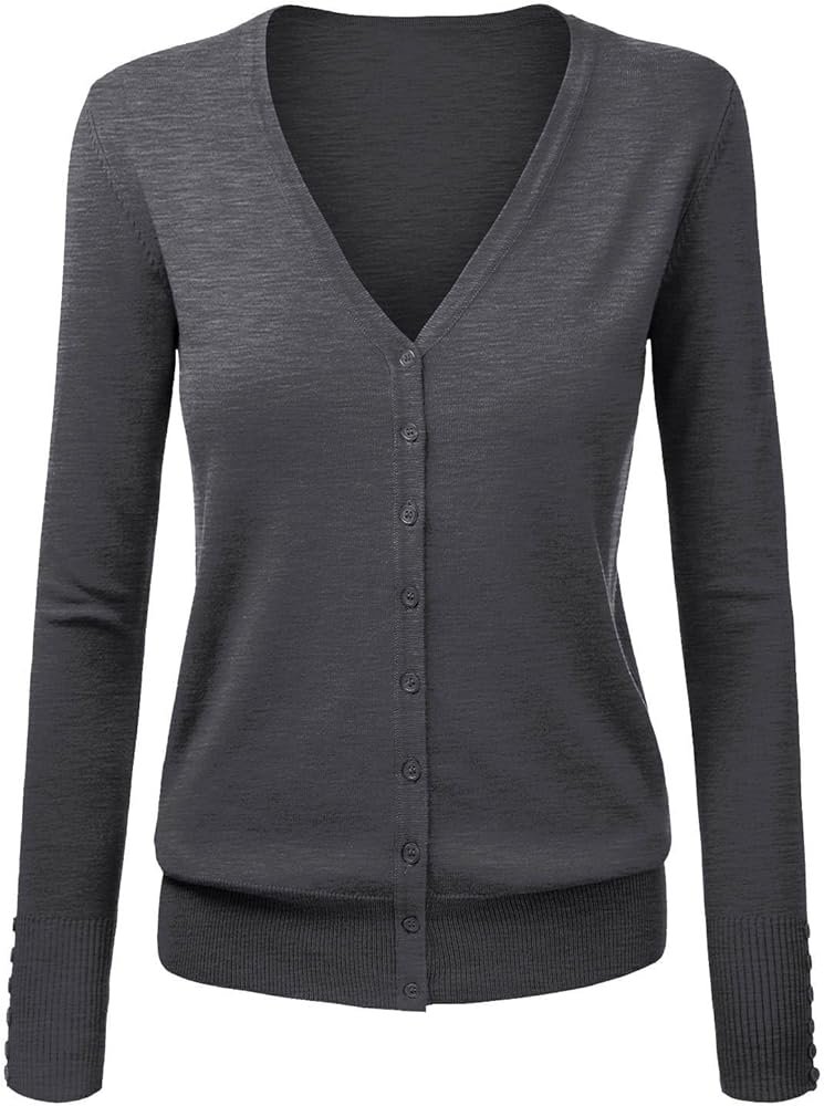Cardigan Women Open Front Sweater Long Sleeve Casual Knitted ...