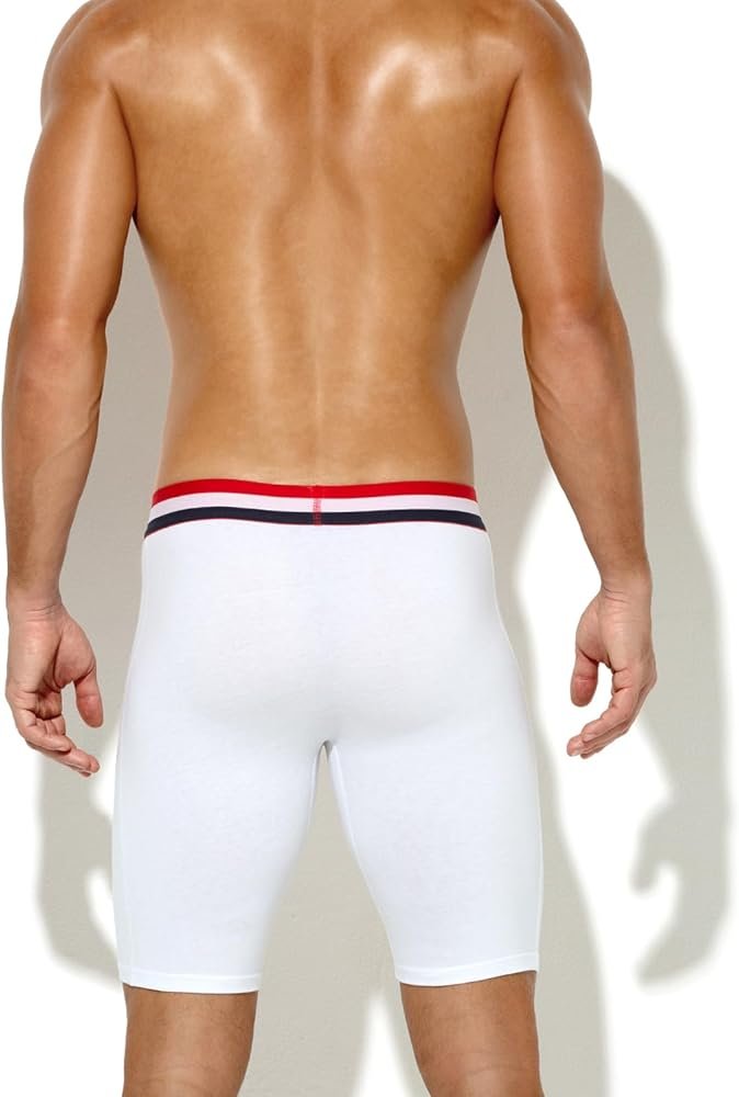 Casey Kevin Men's Boxer Shorts Long Soft Cotton Stretch Sports ...