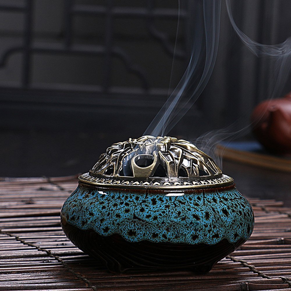 Ceramic Incense Burner, Decorative Incense Stick Holder, Elegant ...