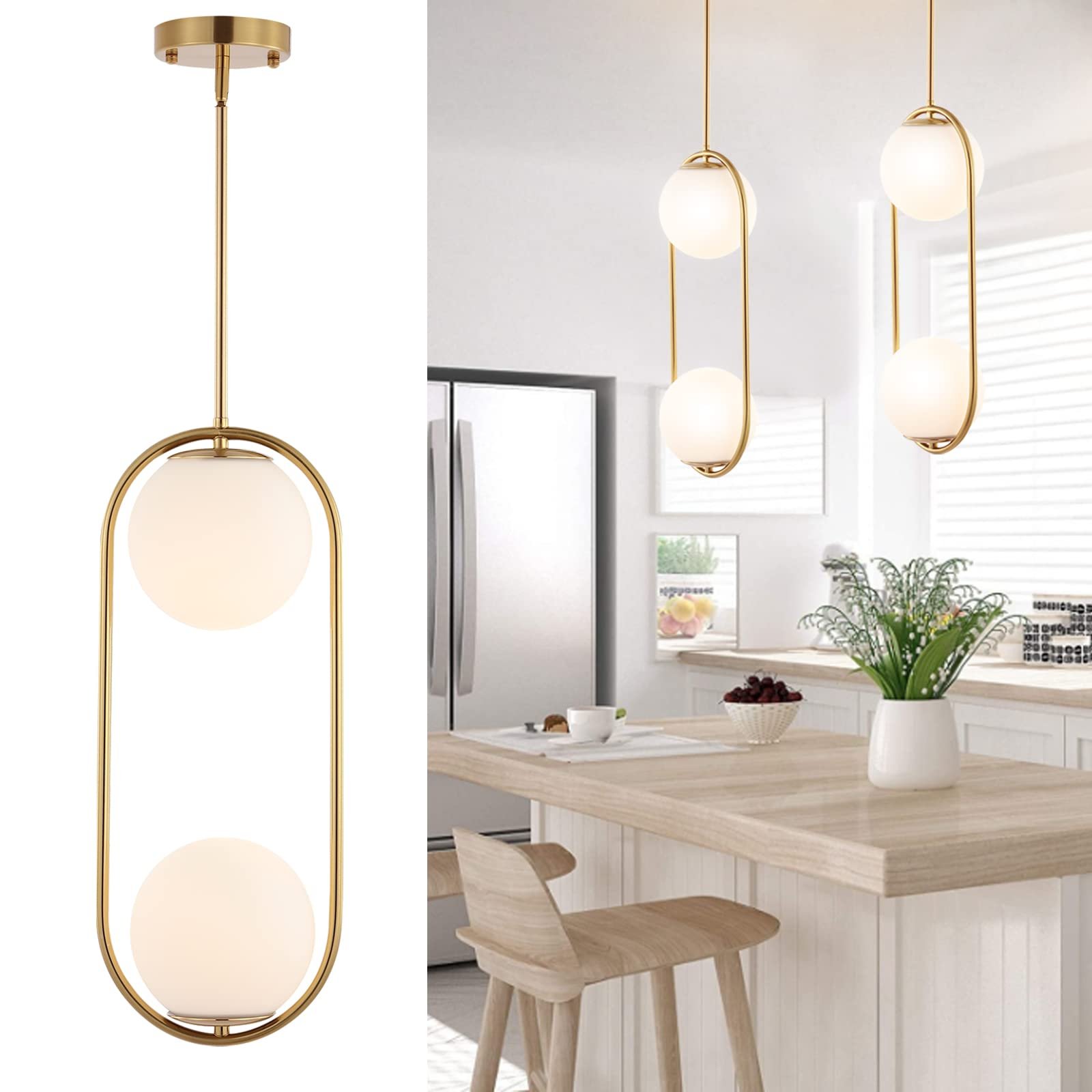 Chandeliers for Dining Room Lighting Fixtures Hanging,2-Light ...