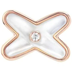 Chaumet Beige Boucles Doreilles En Argent Tungstene