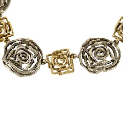 Chaumet Ensembles Collier Bracelet Et Boucles Doreilles Tungstene - Beige