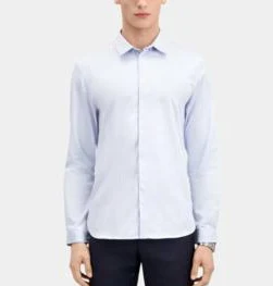 Chemise Homme Business Blanche Manches Longues Coton
