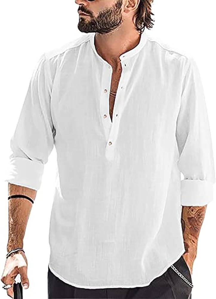 Chemises Casual Homme - Manche Longue : Mode