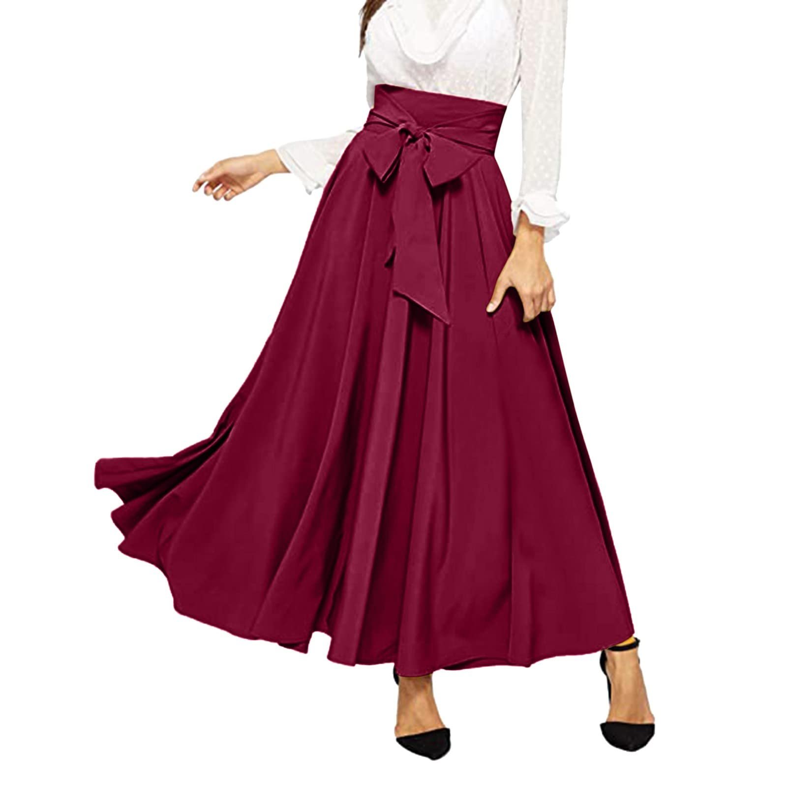 chiffon midi skirts for women elegant casual dresses for ...