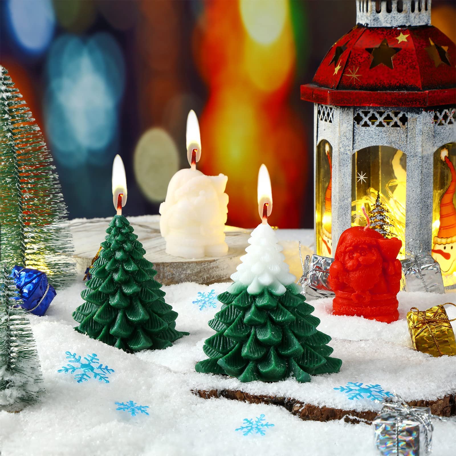 Christmas Theme Scented Candles, Soy Wax Sleep Candles, Large ...