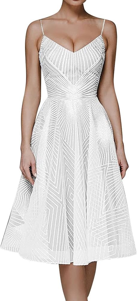 cocktail dresses for women swing dress festive dress spaghetti ...