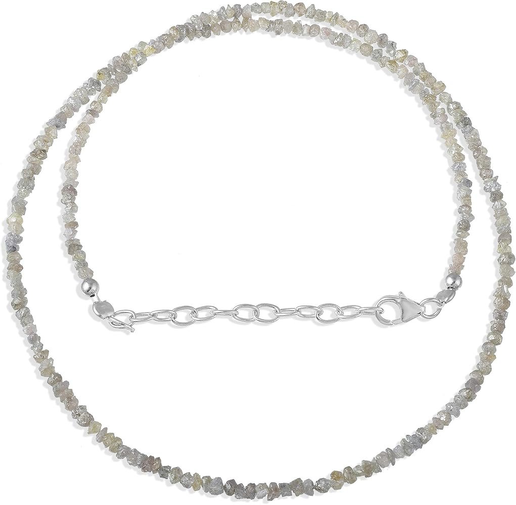 Collier de diamant brut, collier de diamant, collier de pierre de ...