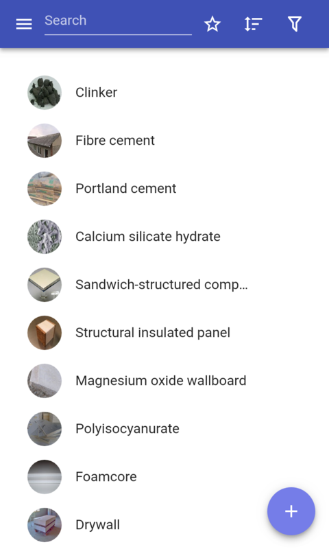 Application Construction Materials