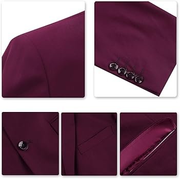 Costumes d'affaires Formels pour Hommes, Couleur Unie, 1 Bouton ...