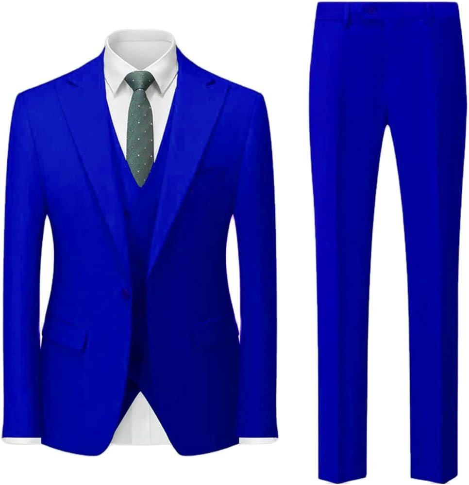 Costumes formels 3 pièces pour homme, coupe droite : costumes de ...