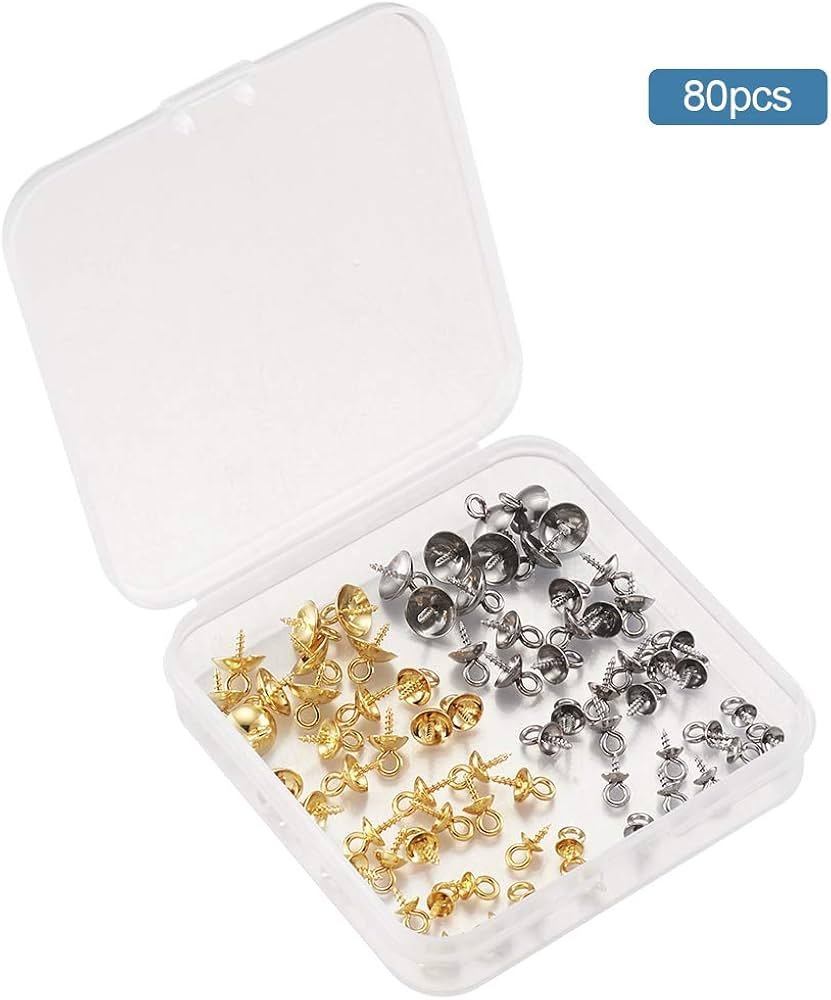 Craftdady Lot de 80 broches à visser en acier inoxydable pour ...
