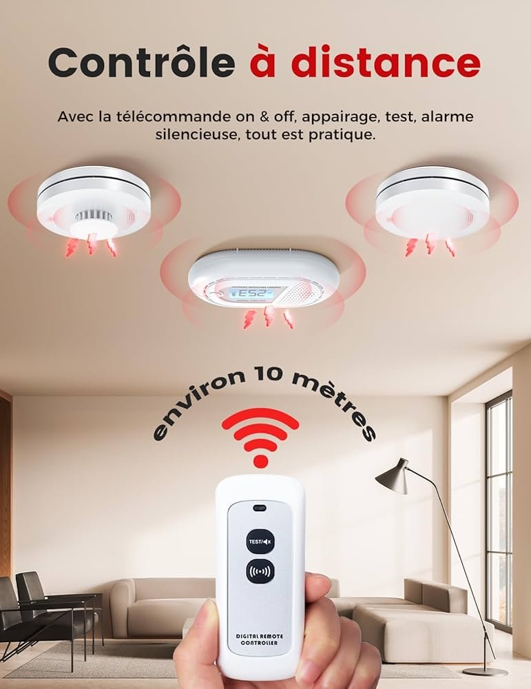 Détecteur de Fumée et de Monoxyde de Carbone interconnecté ...