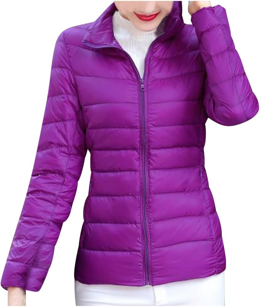 Doudounes et parkas pour femmes, veste matelassée légère à ...