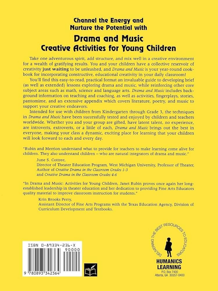 Drama and Music: Creative Activities for Young Children : Rubin ...