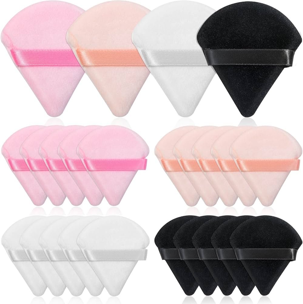EBHO 20 Pieces Powder Puff,Triangle Powder Puff,Makeup Sponge ...