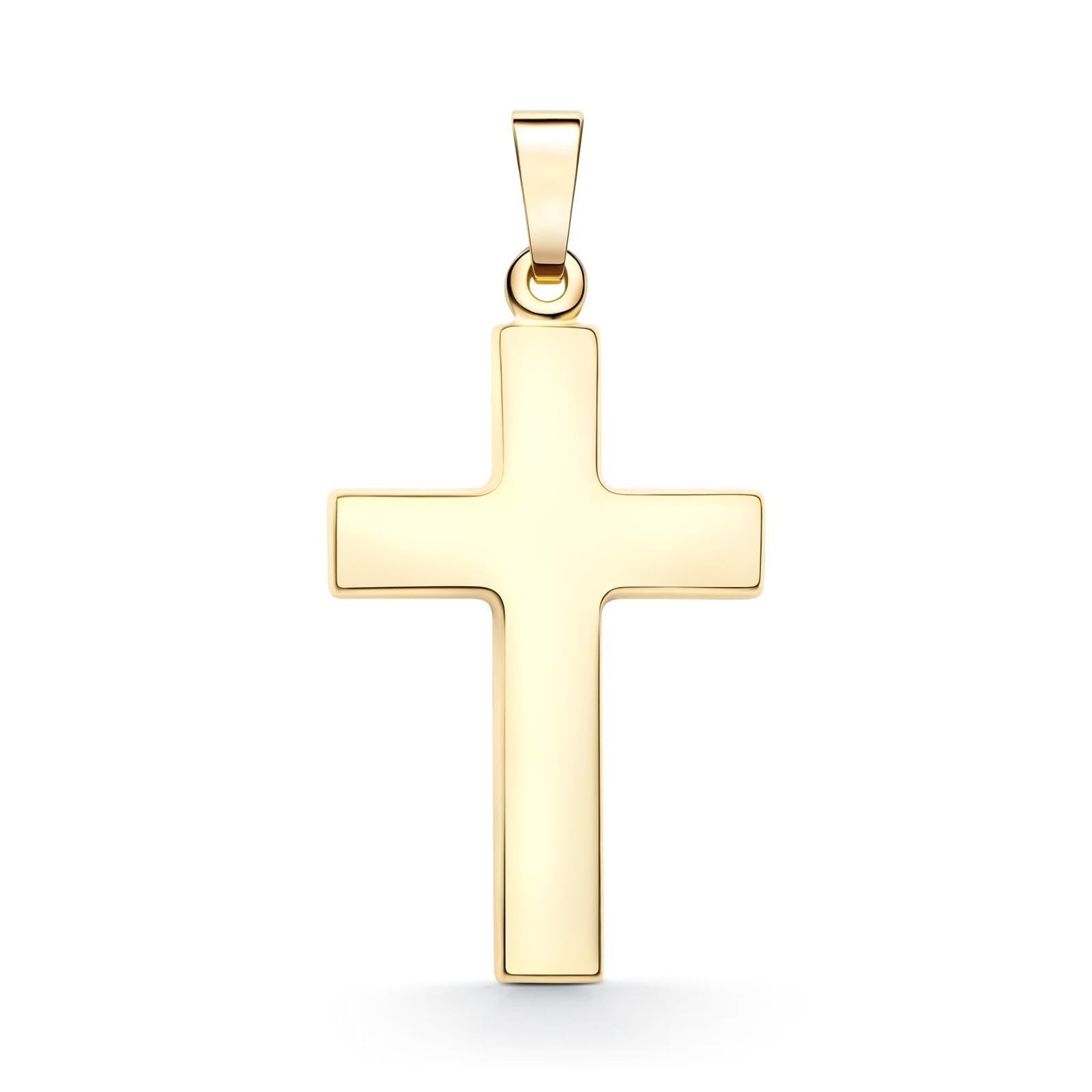 EDELIND Pendentif Croix Or 333, Hauteur 24 mm, Homme Femme ...