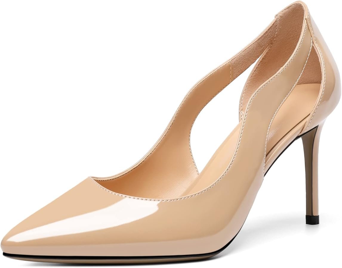 Elashe Peep Toe Platform Pumps for Women, Sexy Stiletto Heels, Mesh High
