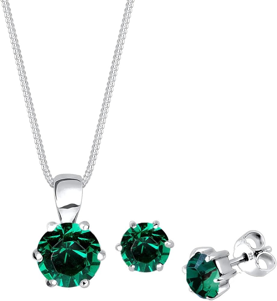 Elli - Parure Collier et Boucles d'Oreilles - Femme - Argent - 925/1000