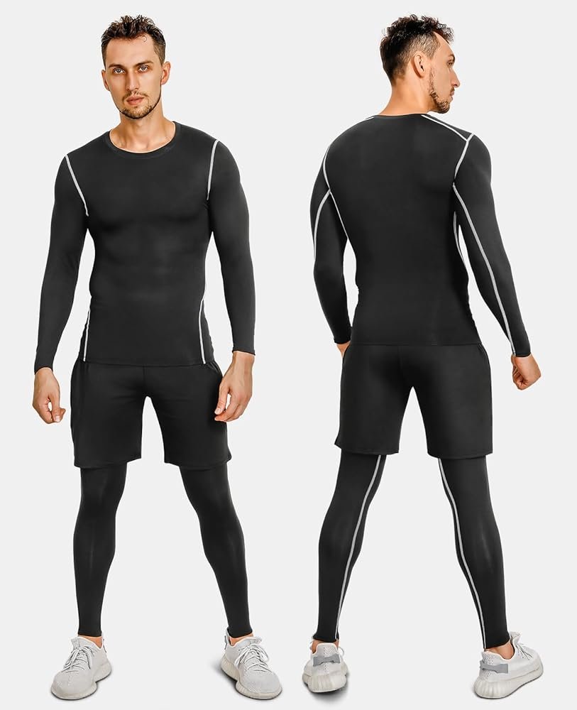 Ensemble Vêtements de Compression Homme, Vetement Fitness ...