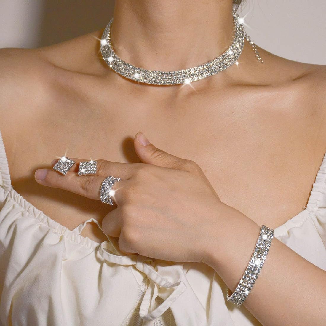 Ensembles collier, bracelet et bague