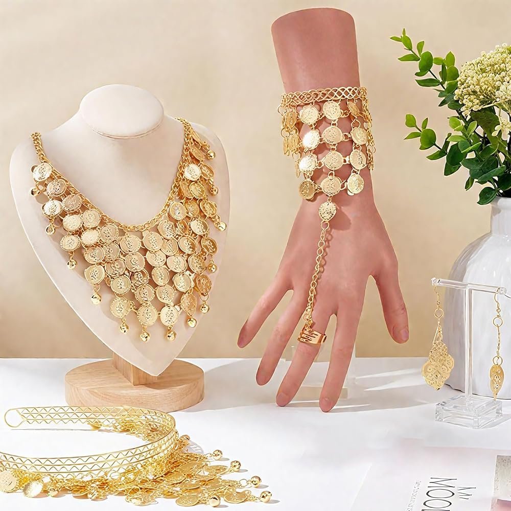 Ensembles De Bijoux pour Femmes Collier en Or Boucles d'oreilles ...