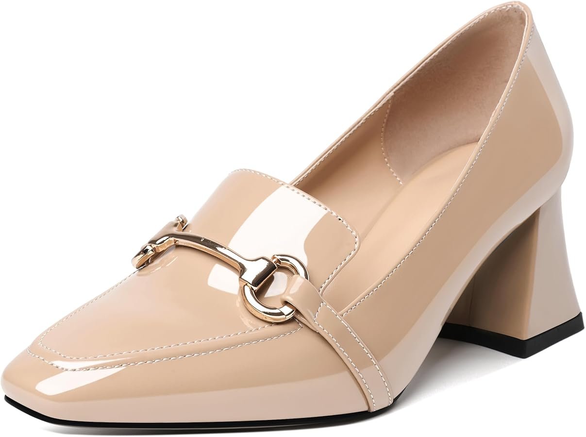 Escarpins Femme - Talon Bloc Cuir ... Livraison GRATUITE ven. 10 avr. Ou livraison acceleree jeu. 9