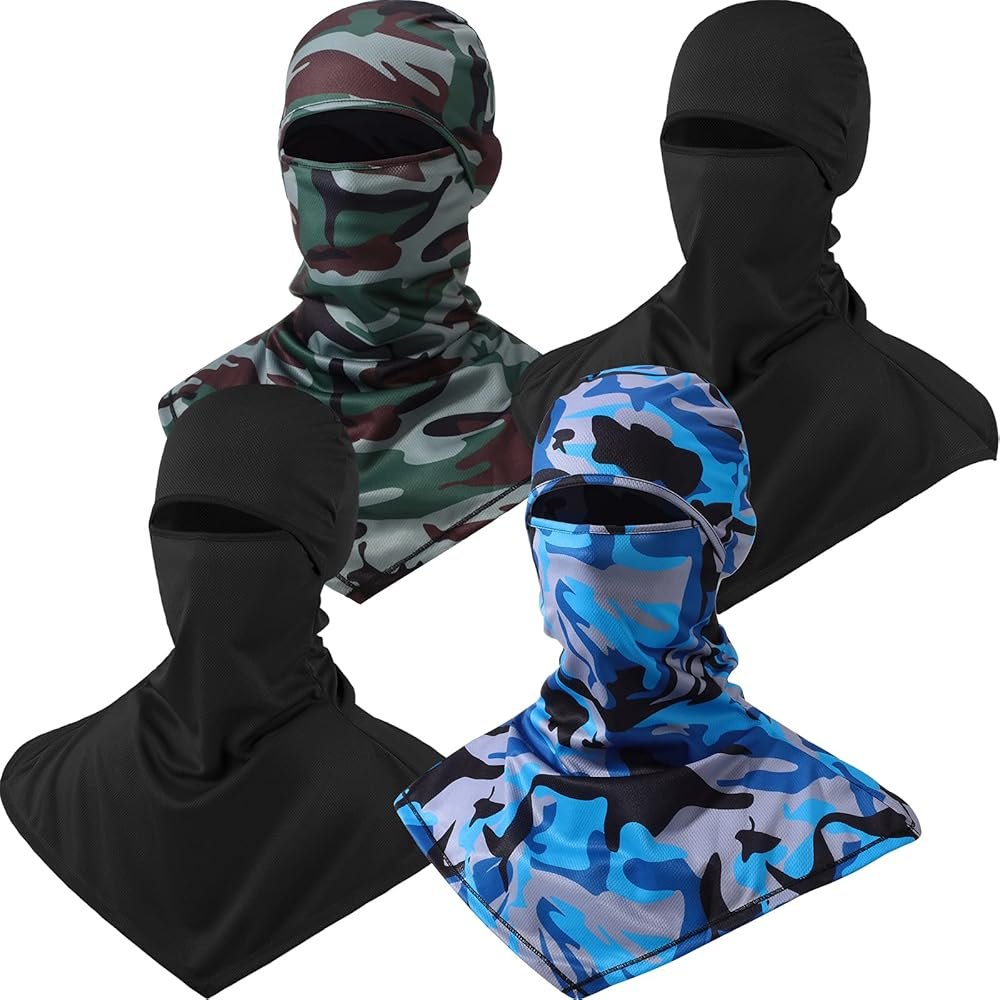 ewndhtse Lot de 4 cache-cou d'été – Protection solaire – Cagoules ...