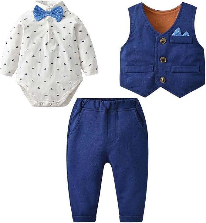 famuka Baby Boy Baby Clothes Jackets Baptism Boys Set ...