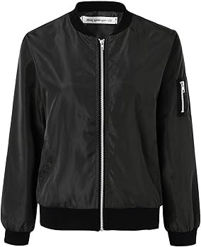 Fashionable Solid Jackets for Women Coats Zipper Casual with ...