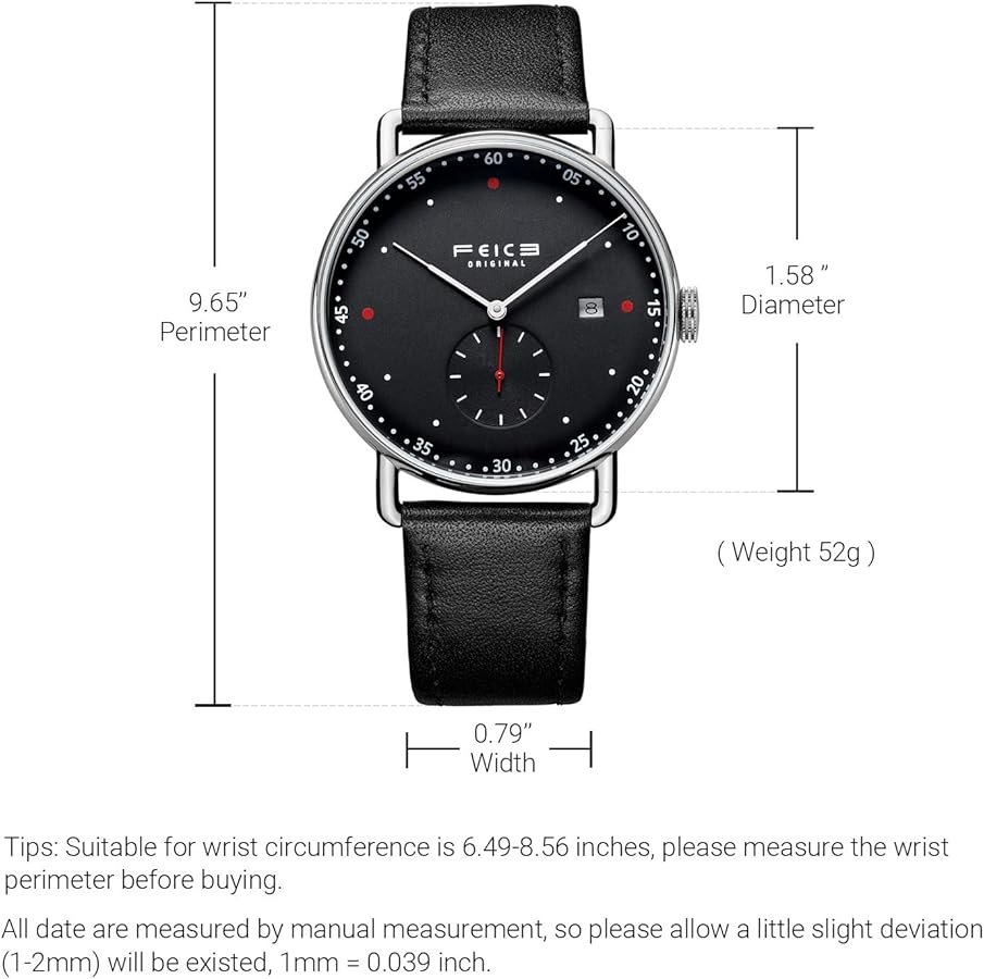 FEICE Montres Automatique Mécanique Unisexe Montre Bracelet ...