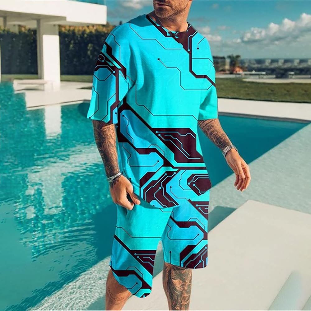 Générique Tee Ss Crew Neck Set, Men's T-Shirt and Shorts Set ...