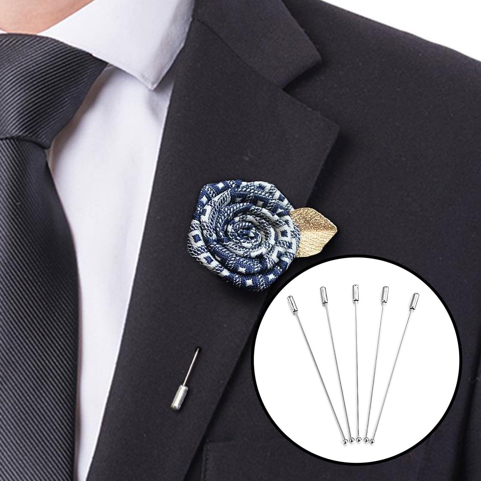 Gogogmee Lot De 6 Épingles à Chapeau Filetées Rondes Pour ...