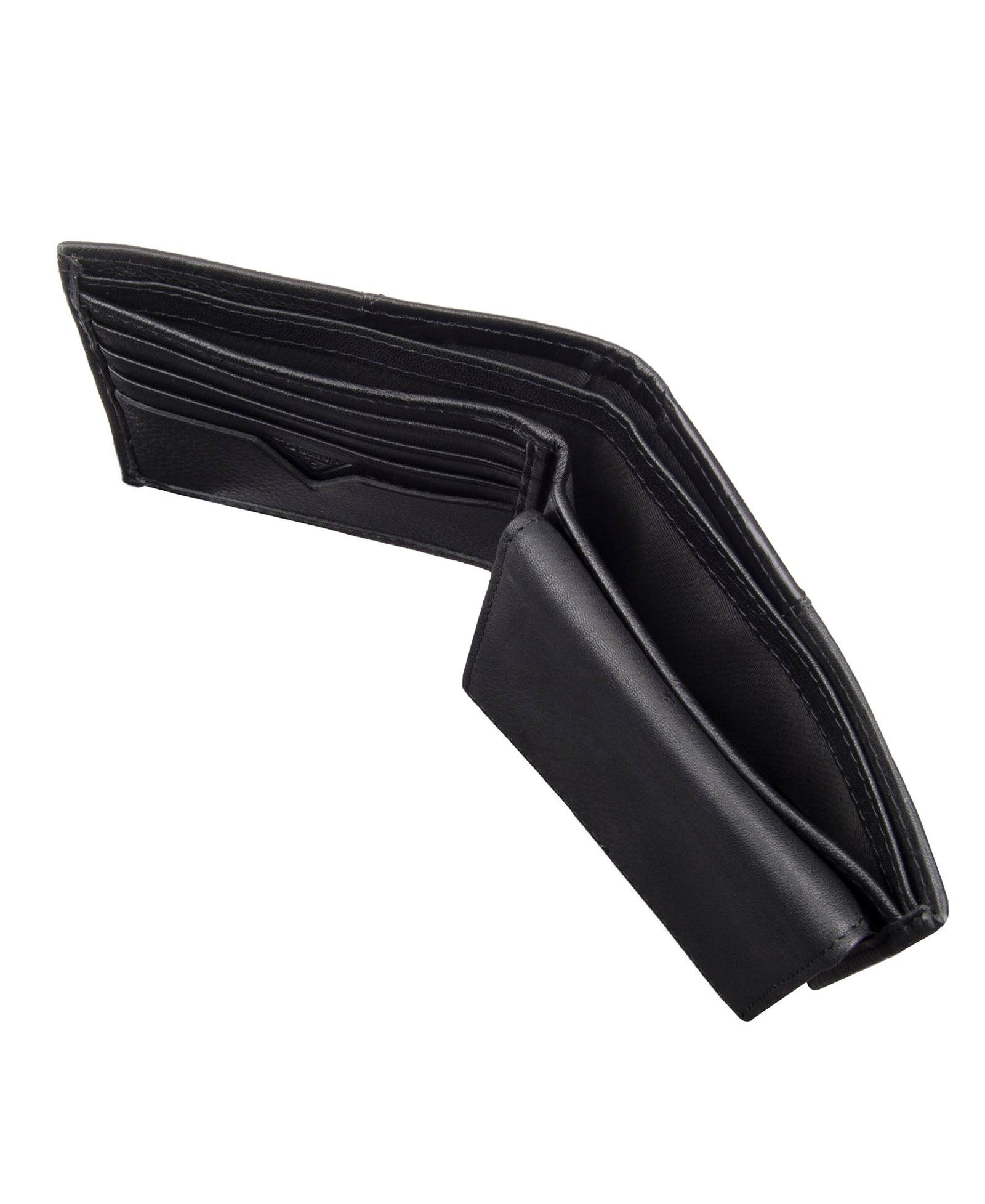 Guess Portefeuille pour Homme en Cuir Fin, Noir, Taille Unique